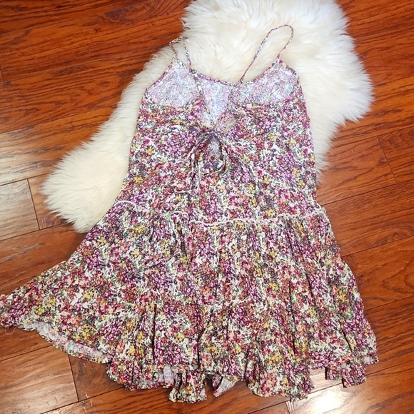 Wild Fable Drop Waist Lightweight Floral Dress - Picture 3 of 5